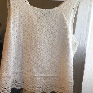 Skies Are Blue Crochet Sleeveless Top